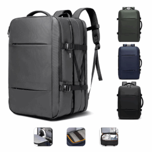 Mochila Executiva P/ Viagem Expansível USB D'agua 27-45L