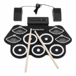 Bateria Eletrônica Musical Portátil Spring 9 Pads Silicone