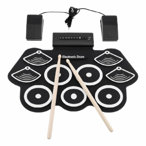 Bateria Eletrônica Musical Portátil Spring 9 Pads Silicone